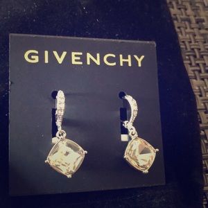 🆕⚜️GIVENCHY Crystal Drop Square Earrings NEW